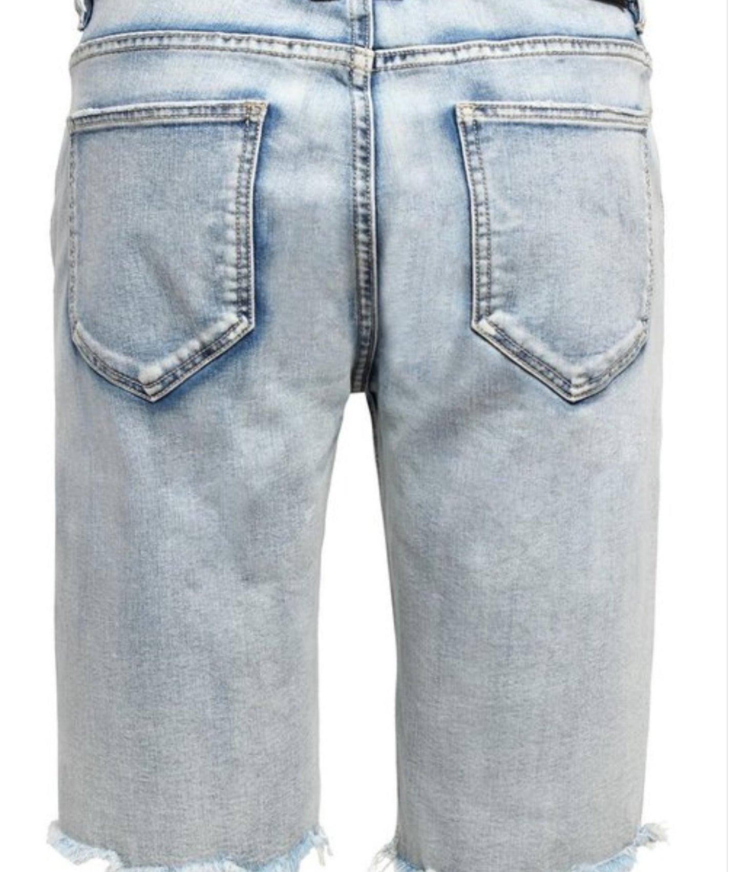 Diamond Denim Shorts