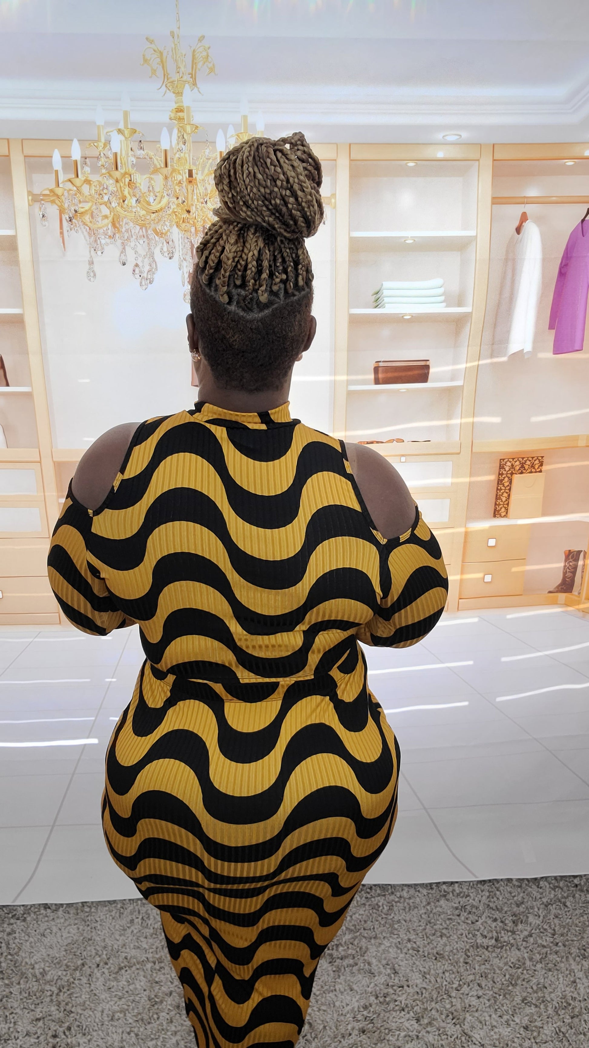 Mustard Maze Skirt Set