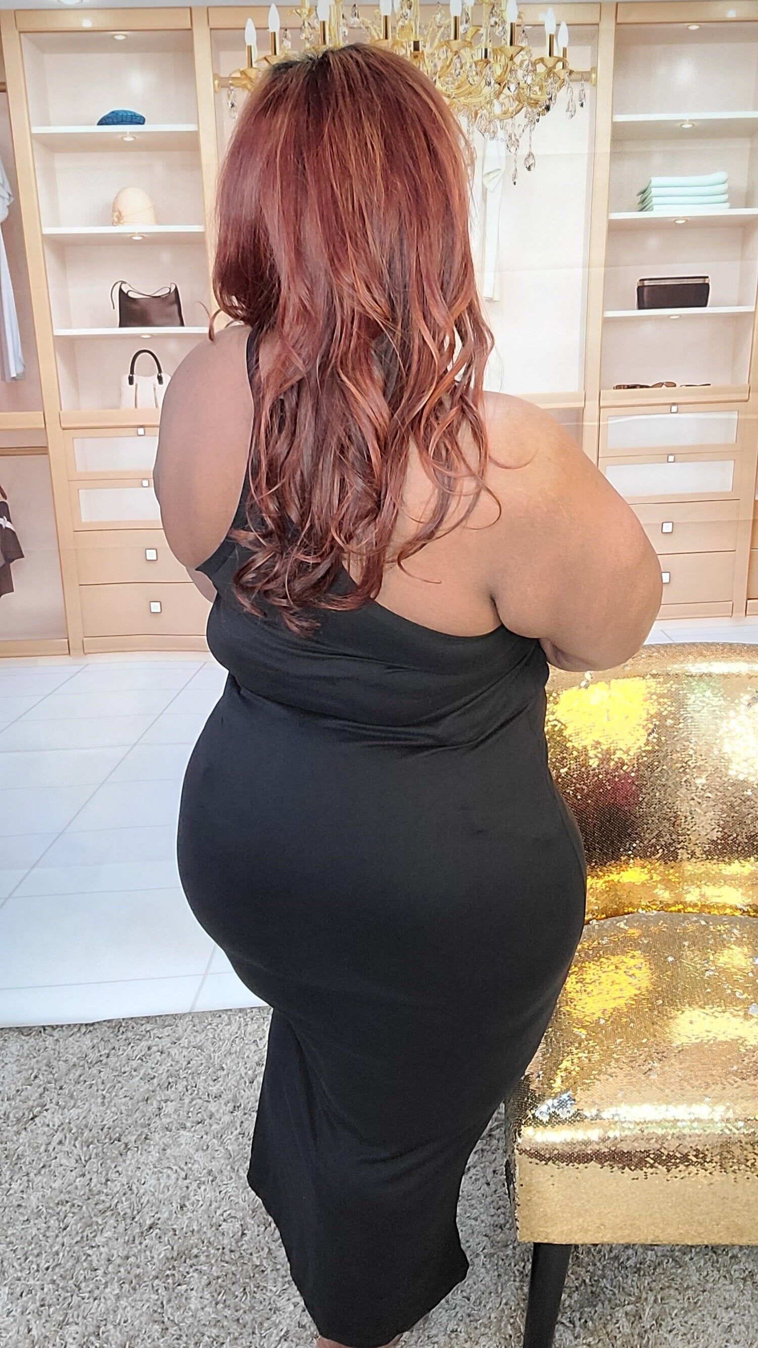 Black Racer Back Maxi Dress