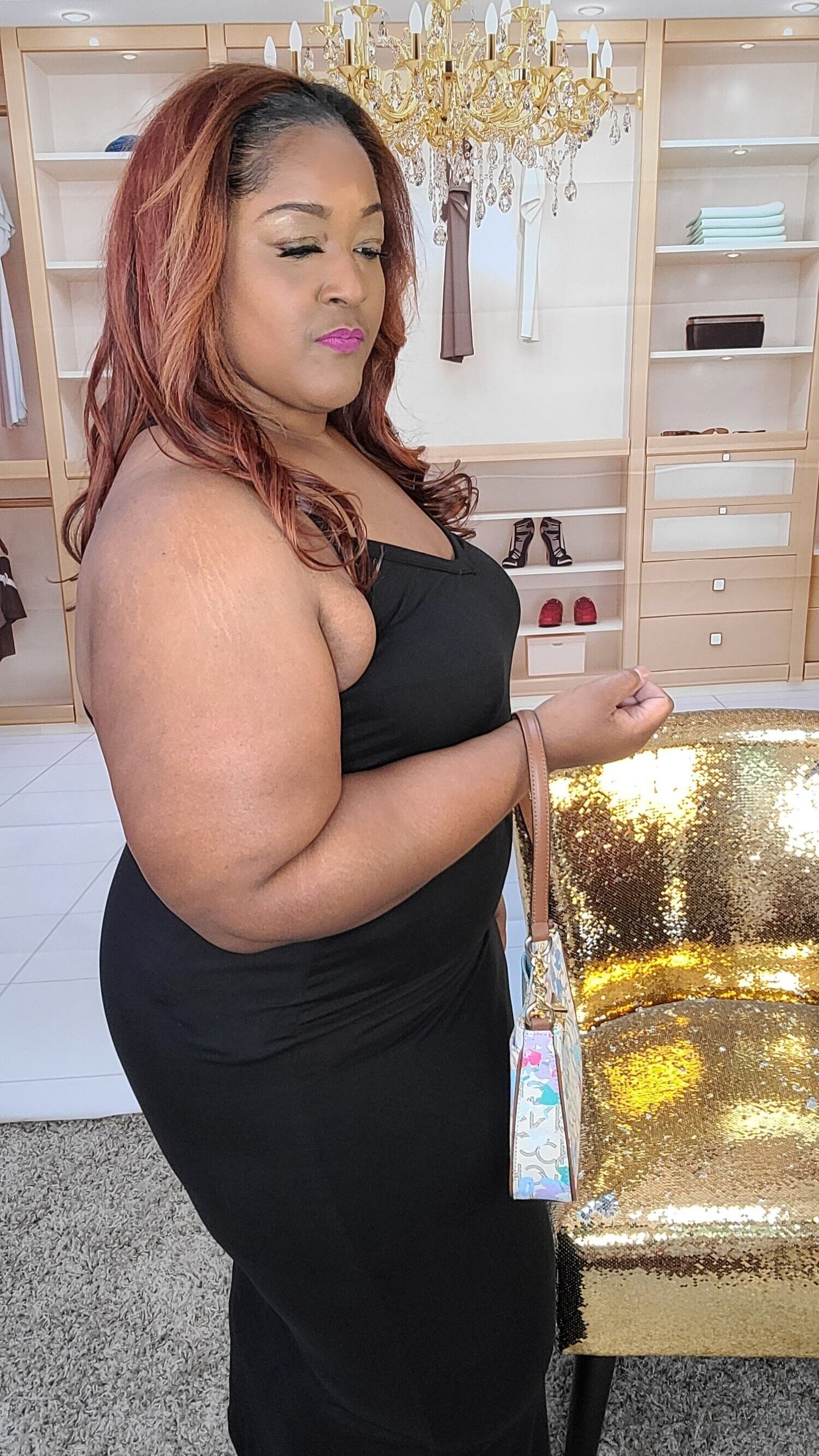 Black Racer Back Maxi Dress