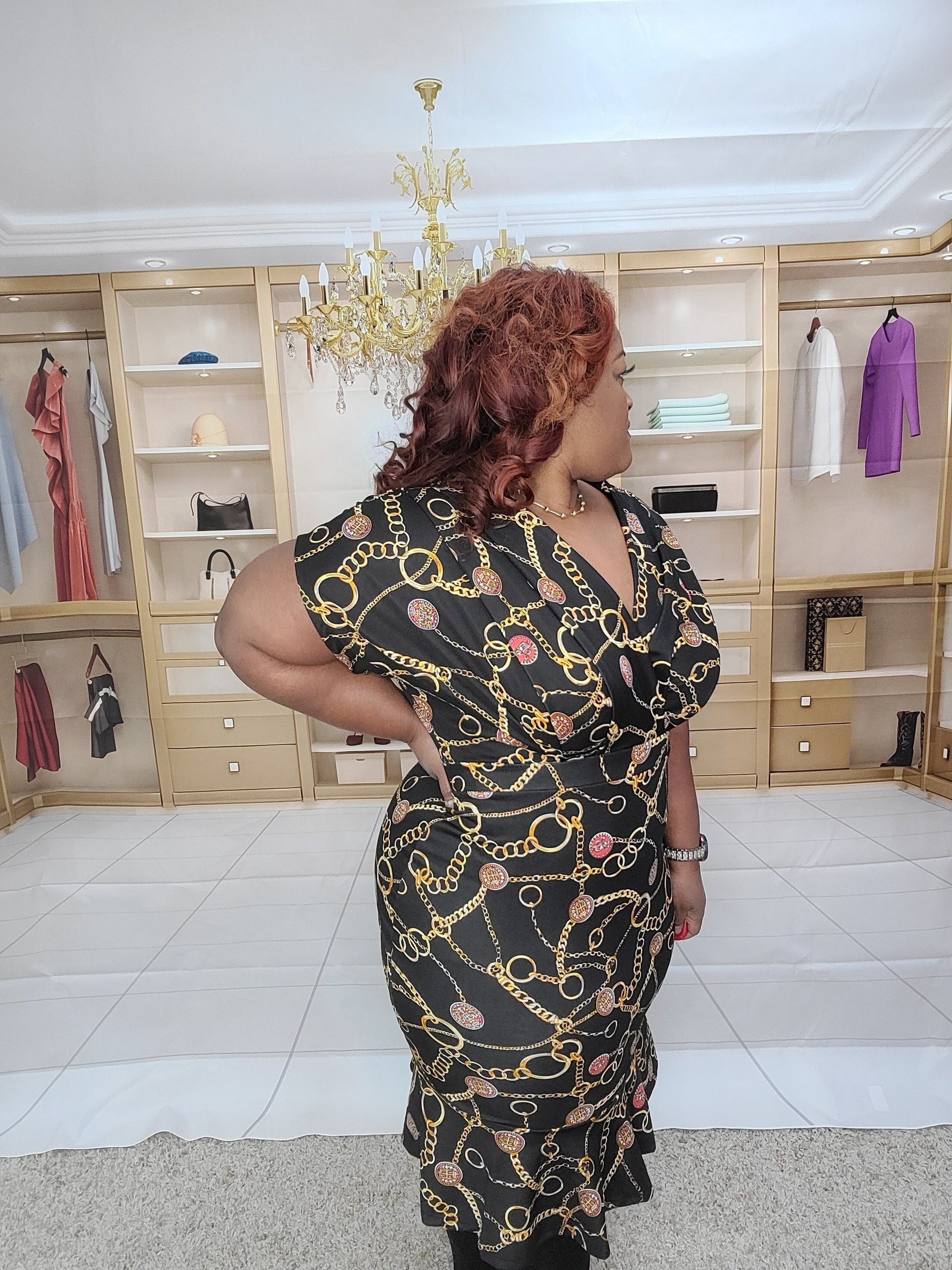 Chain Wrapped Dress