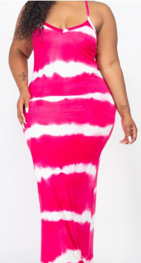 Open Stripe Tank Dress