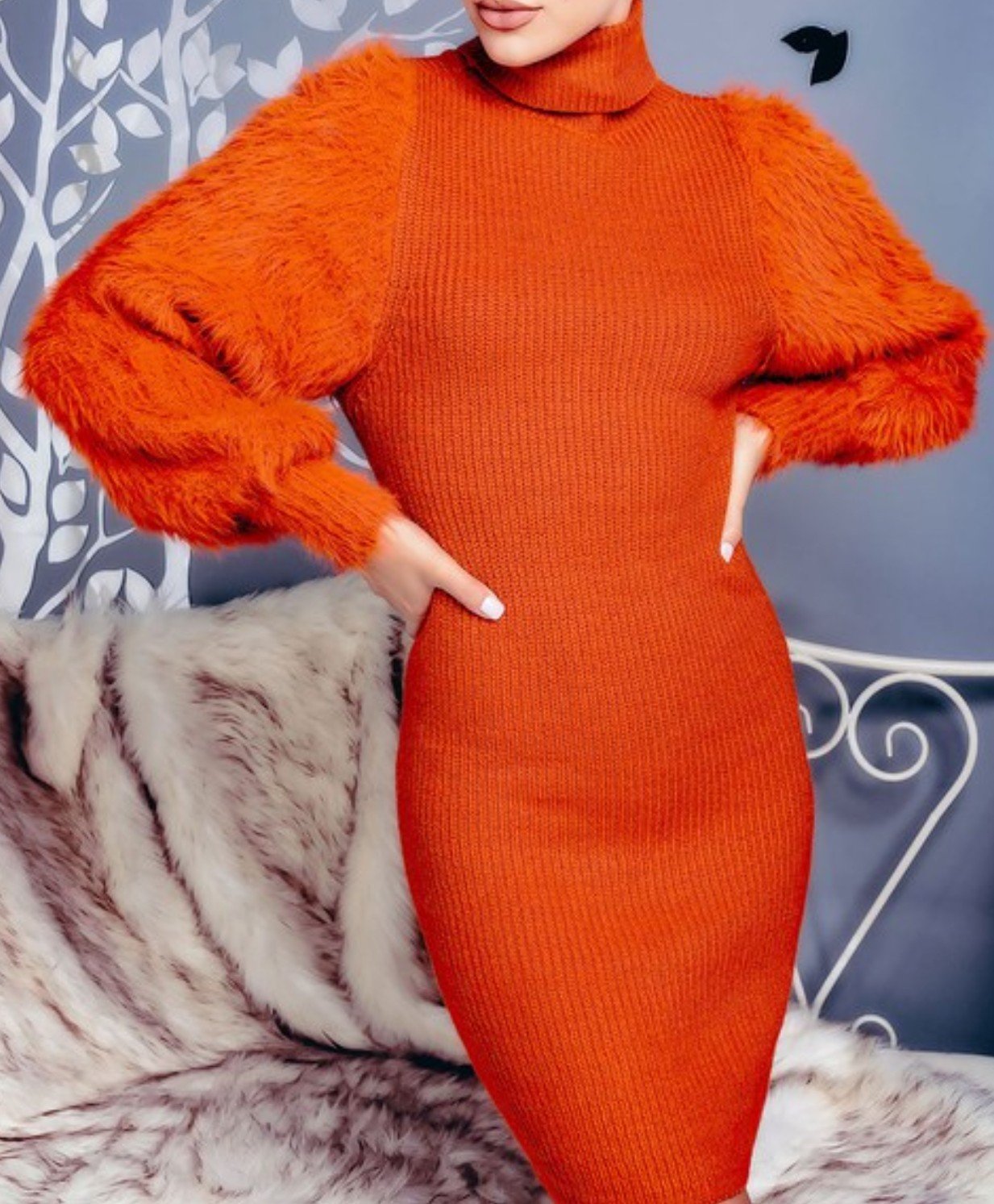 Rust Crush Sweater Dress