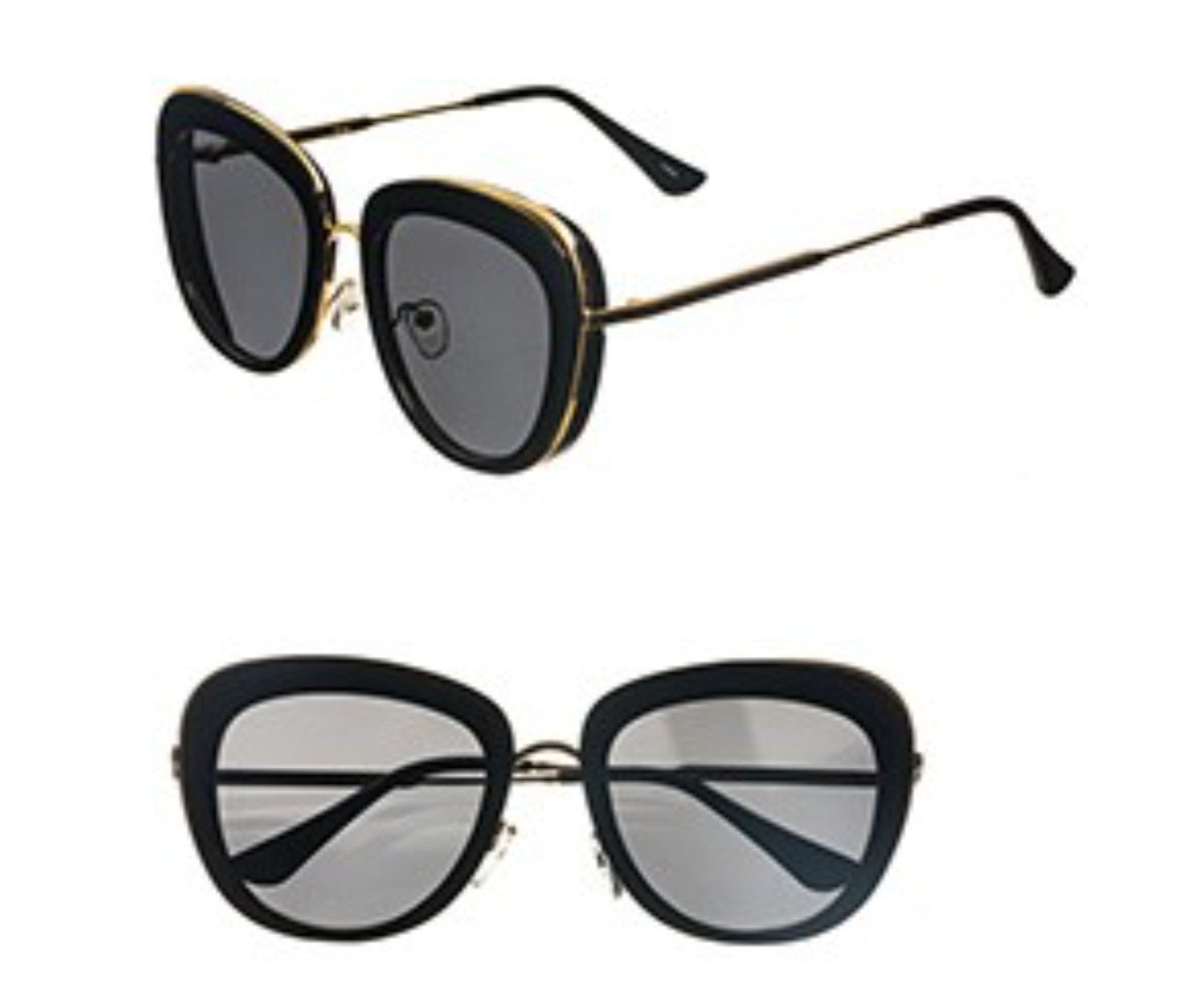 Unisex Black Smoke Sunglasses
