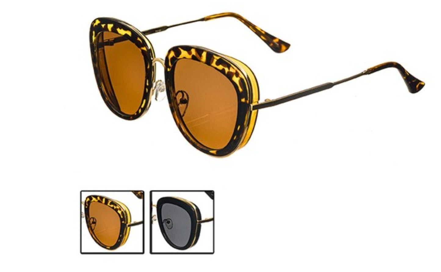 Unisex Bronzed Tortoise Sunglasses