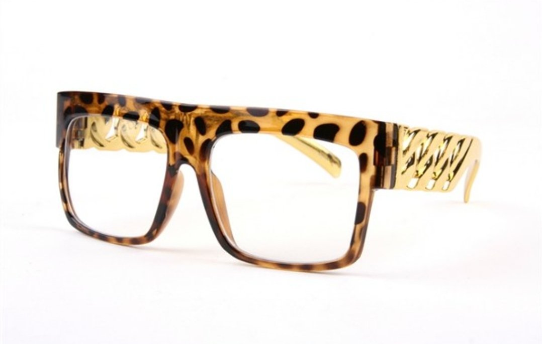 I See a Cheetah Clear Glasses