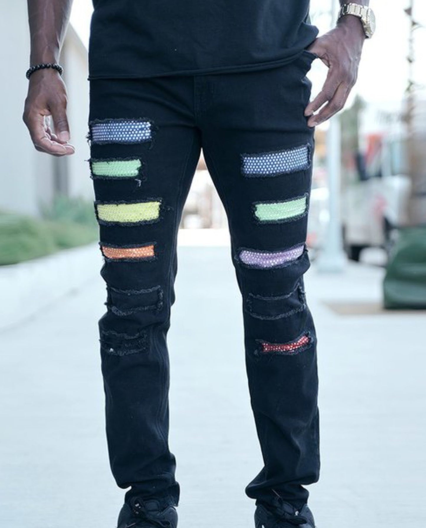 The Black Rainbow Jeans
