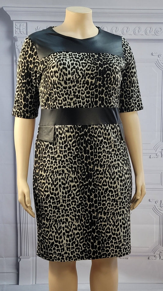 Leopard Print Dress (14W/16W)